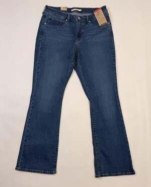 Levi's Classic Bootcut Jeans Womens 10 Short Medium Wash Mid Rise Stretch Denim
